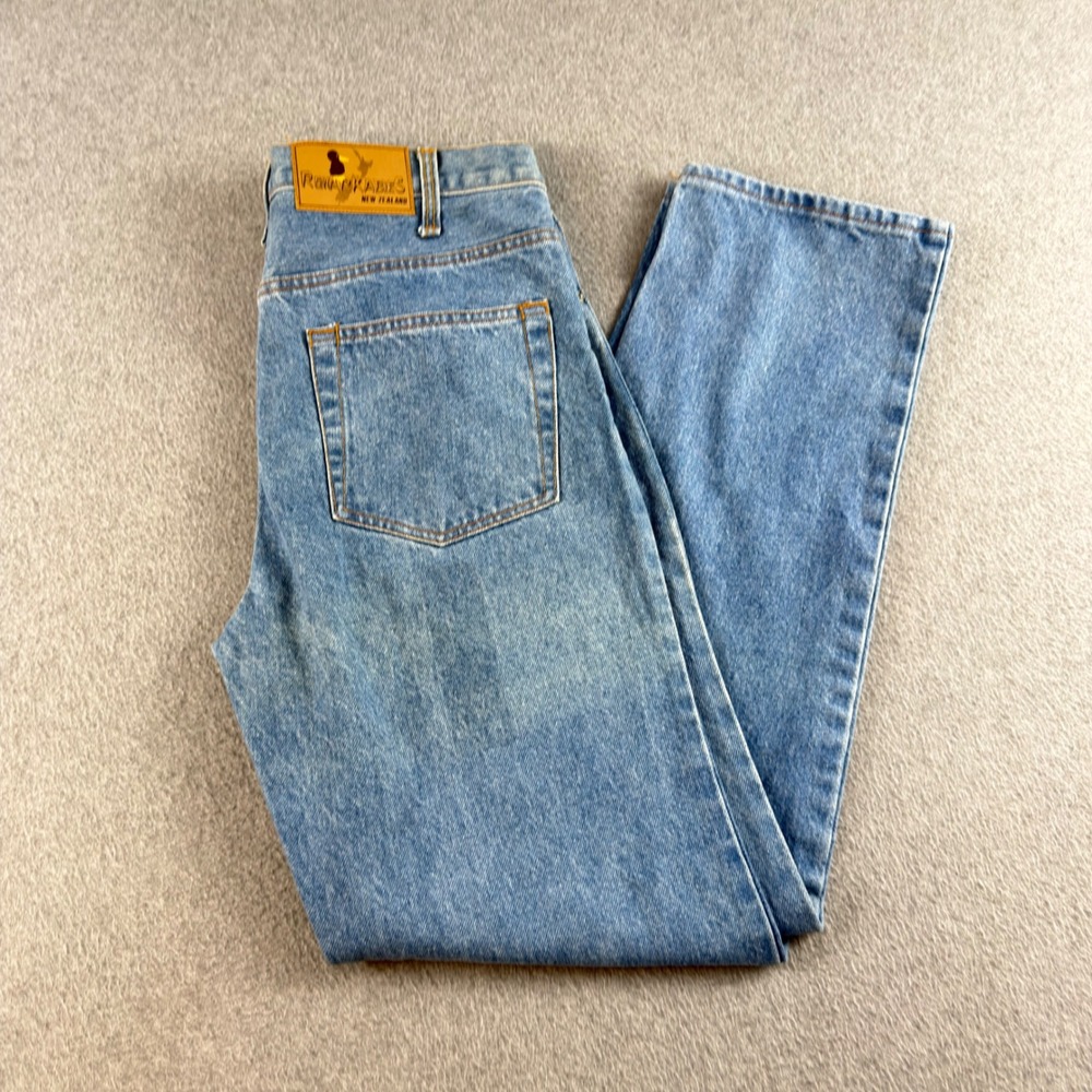 Vintage Remarkables New Zealand Comfort Fit Jeans 32x32 Light Wash Straight Leg